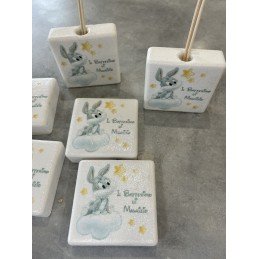 Profumatore Quadrato Bugs Bunny - Bomboniera Personalizzata con Frase a Scelta