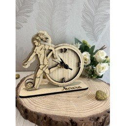 OROLOGIO in legno MODELLO CALCIATRICE