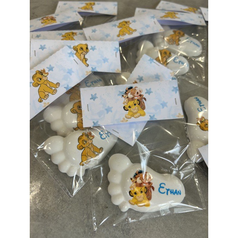 Sacchetto con piedino personalizzato - tema SIMBA Sacchetto con piedino personalizzato - tema SIMBA