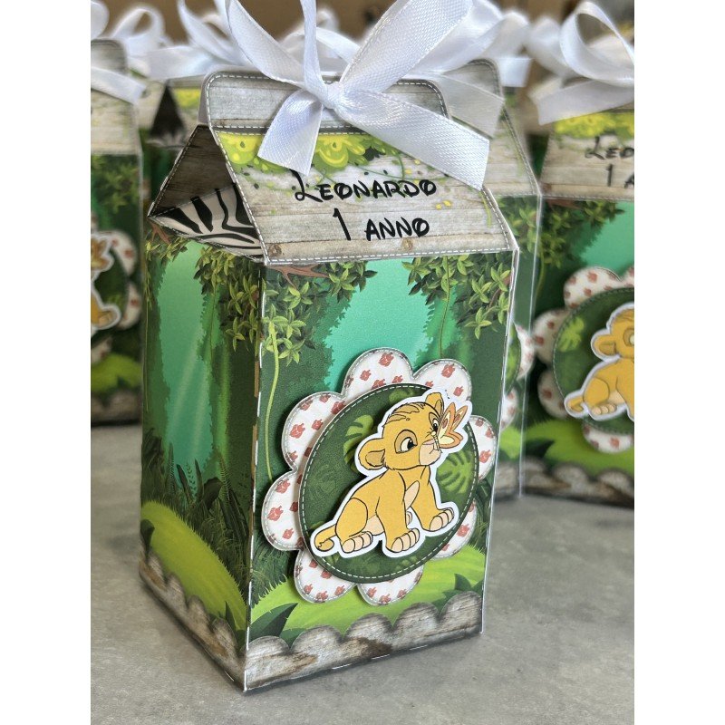 Milk Box Simba personalizzata: bomboniera e gadget per ogni evento Milk Box Simba personalizzata: bomboniera e gadget per ogni evento