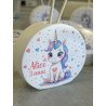 Profumatore Unicorno Personalizzato 9x8x3 cm | Bomboniera e Segnaposto per Eventi Bambini