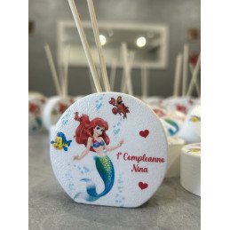Profumatore Ariel personalizzato – Bomboniera a tema Sirenetta per battesimo, nascita o compleanno