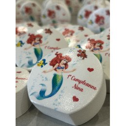 Profumatore Ariel personalizzato – Bomboniera a tema Sirenetta per battesimo, nascita o compleanno