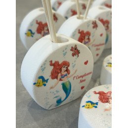 Profumatore Ariel personalizzato – Bomboniera a tema Sirenetta per battesimo, nascita o compleanno