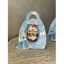 Scatolina porta ovetto Kinder a tema Cenerentola – Bomboniera personalizzata per compleanno bimbi