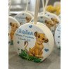 Profumatore Personalizzato Simba per Battesimo e Compleanno – Bomboniera Artigianale 6,5 cm | Favole Creative