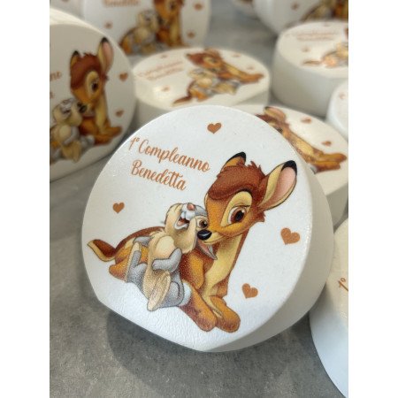 Profumatore Personalizzato Bambi da 9 cm – Bomboniera Artigianale per Compleanno e Battesimo | Favole Creative