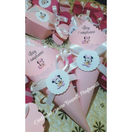 Coni porta confetti porta riso Primo Compleanno Minnie