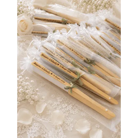 Ventagli Matrimonio Personalizzati in Bambù con Incisione