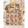 Quadretto Nascita Personalizzato in Legno con Foto del Primo Anno