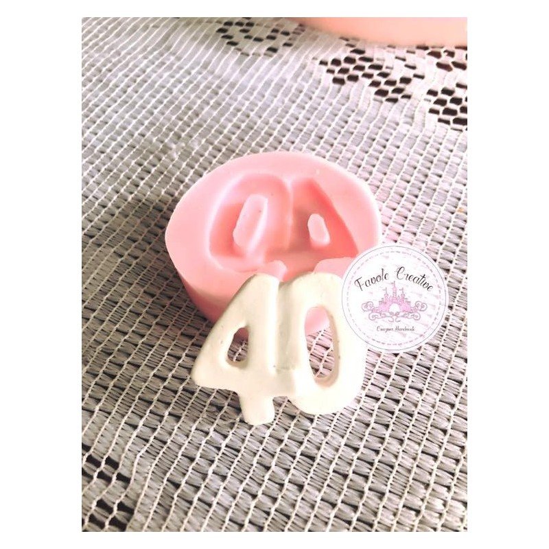 Stampo silicone NUMERO 40 Stampo silicone NUMERO 40