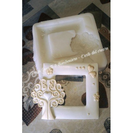 Stampo silicone CORNICE ALBERO DELLA VITA