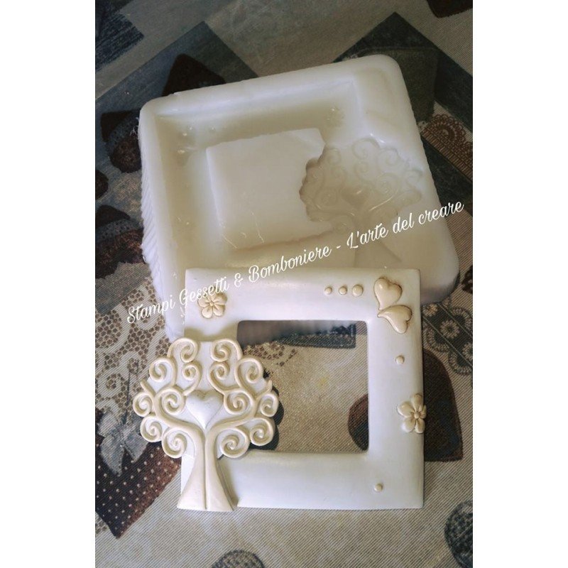 Stampo silicone CORNICE ALBERO DELLA VITA Stampo silicone CORNICE ALBERO DELLA VITA