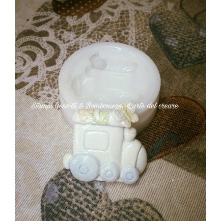 Stampo silicone TRENINO CON FARFALLA