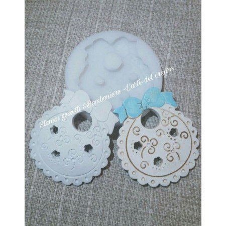 Stampo silicone BAVAGLINO CON FIOCCO
