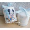 Candela Topolino Baby con Strass | Personalizzata per Primo Compleanno o Battesimo