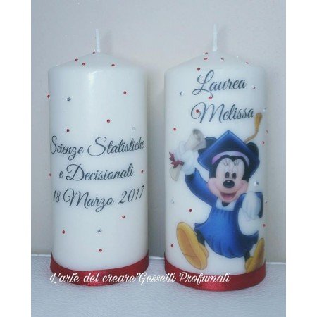 Candela Personalizzata LAUREA MINNIE