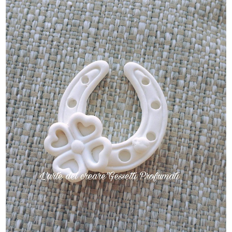 Gessetto profumato ferro di cavallo laurea – Portafortuna handmade