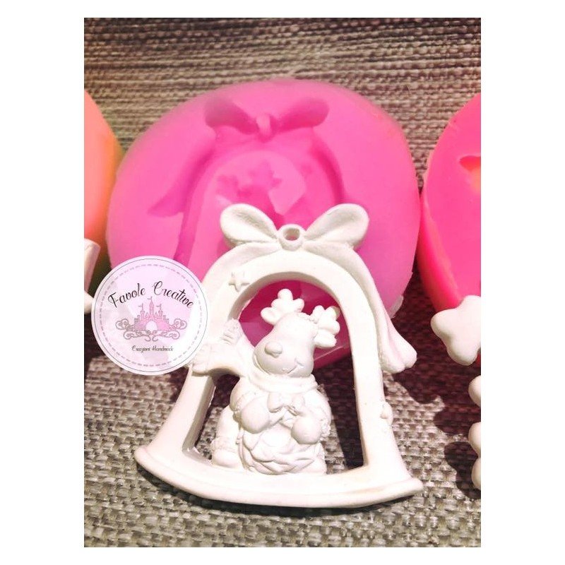 Stampo silicone RENNA NATALE Stampo silicone RENNA NATALE