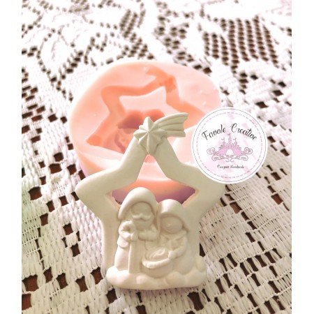 Stampo silicone STELLA NATALE FAMIGLIA
