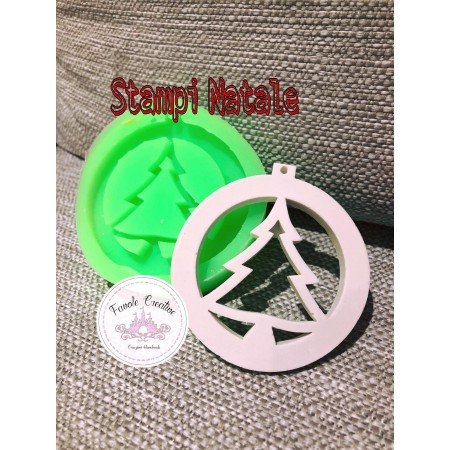 Stampo silicone PALLINA ALBERO NATALE
