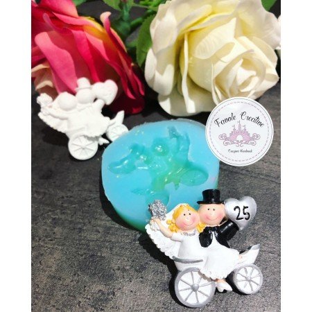 Stampo silicone SPOSI NOZZE ARGENTO 25