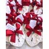 Gessetto Profumato Cuore Serratura con Fiocco Rosso e Tag Personalizzato - Bomboniere Matrimonio