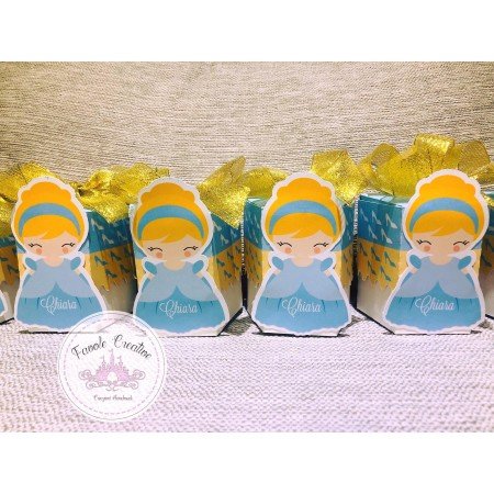 Scatola bomboniera sacchetto porta-confetti CENERENTOLA PRINCIPESSA BIMBA