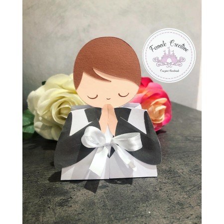 Scatola porta confetti BIMBO PRIMA COMUNIONE