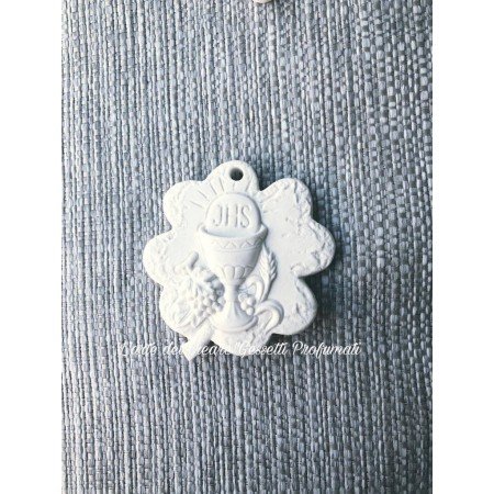 Gessetto profumato FOGLIA CON CALICE E FORO PRIMA COMUNIONE