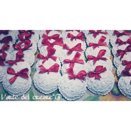 Gessetto profumato CUORE CON INIZIALI SPOSI MATRIMONIO