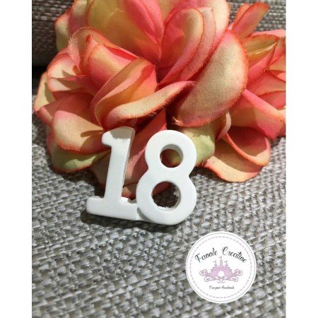 GESSETTO PROFUMATO NUMERO 18 ANNI