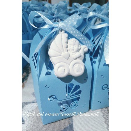 Scatola LANTERNA CARROZZINA CON GESSETTO APPLICATO