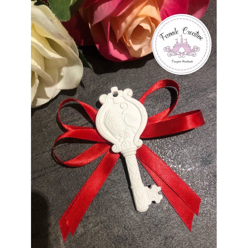 Gessetto profumato CHIAVE CRESIMA CON FIOCCO