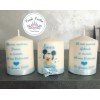 Candela Topolino Baby Personalizzata Fronte/Retro | Bomboniera Battesimo con Nome e Dedica