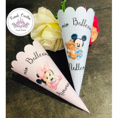 Coni porta confetti-riso Disney Minnie e topolino