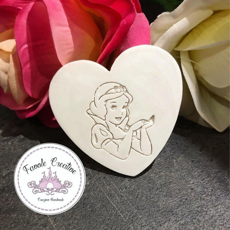 GESSETTO CUORE BIANCANEVE COMPLEANNO