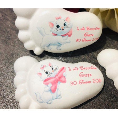 Piedino Profumato Minu Aristogatti | Bomboniera Elegante e Personalizzata per Nascita, Battesimo, Compleanno