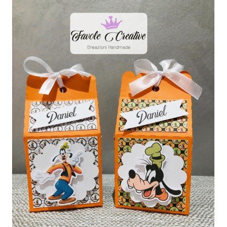 Scatola Bomboniera PIPPO Disney personalizzata con nome