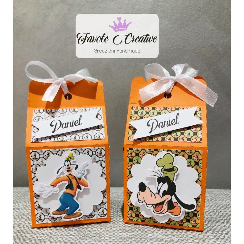 Scatola Bomboniera PIPPO Disney personalizzata con nome