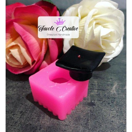 Stampo silicone CAPPELLINO LAUREA TOCCO 3D