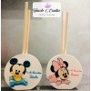 Profumatore Baby Minnie e Topolino Personalizzato 6,5 cm| Bomboniera Battesimo, Nascita, Compleanno